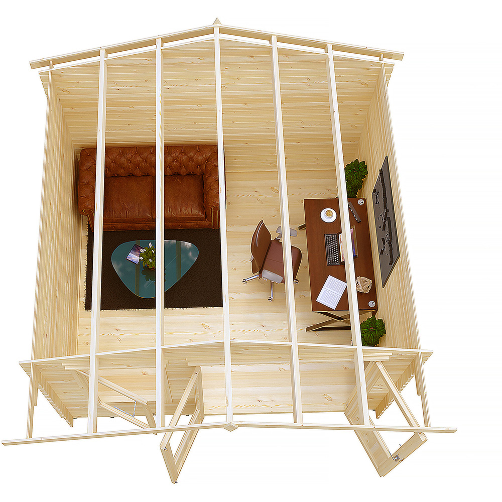 Shire Berryfield 11 x 10ft Wooden Log Cabin Image 3