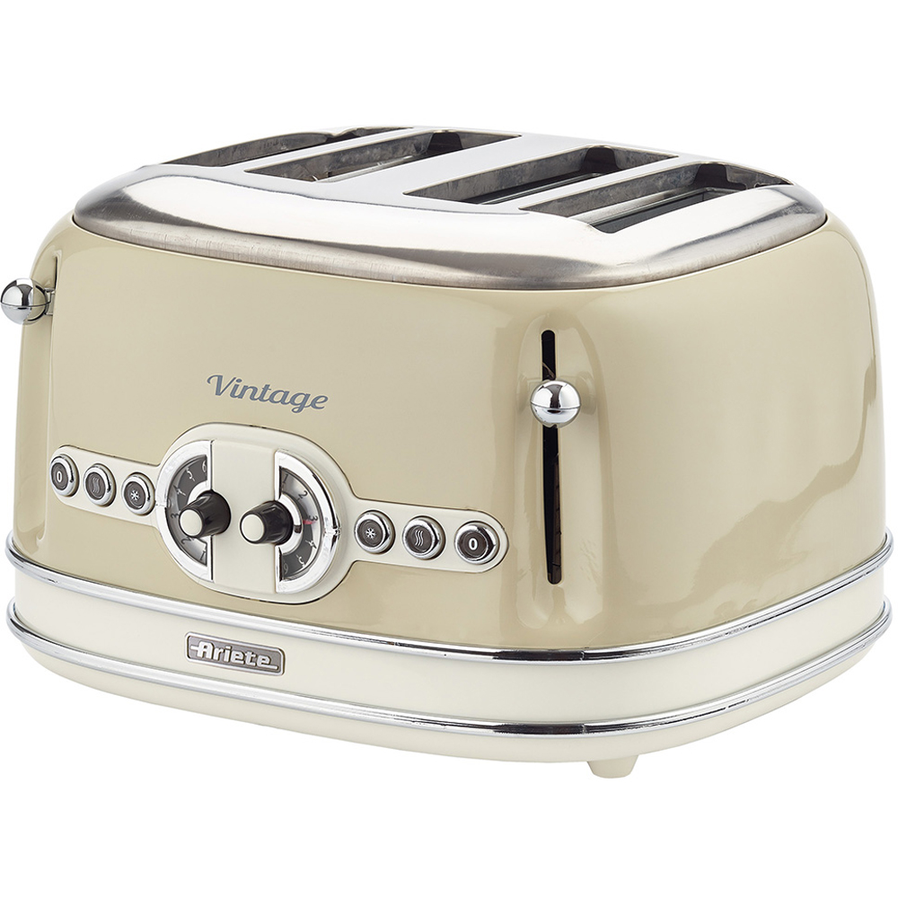 Ariete Vintage ARPK61 Cream 20L Microwave with 4 Slice Toaster and 1.7L Jug Kettle Set Image 3