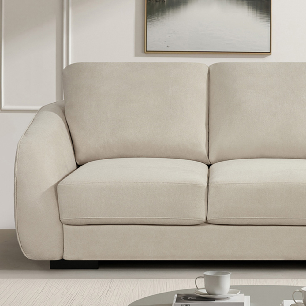 Artemis Home Fairview 2 Seater Brown Fabric Sofa Image 2