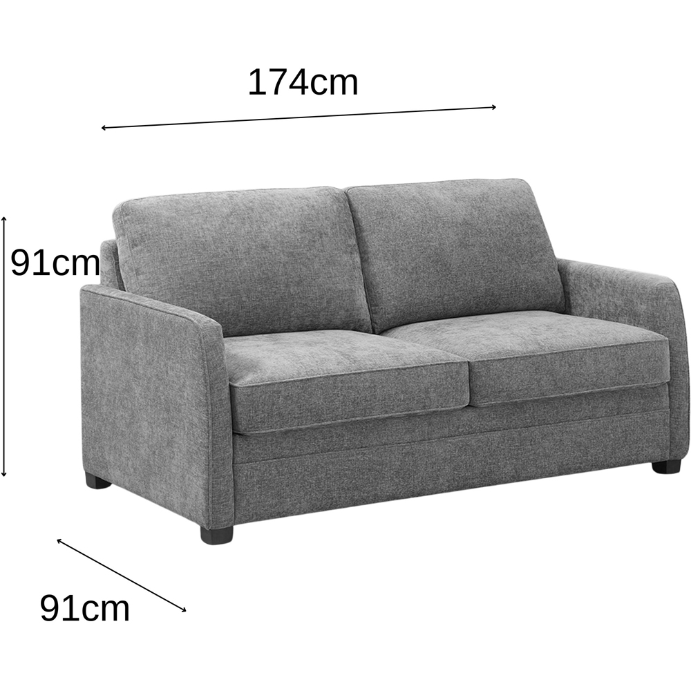 Canarsie 2 Seater Winter Moss Full Foam Sofa Bed Image 6