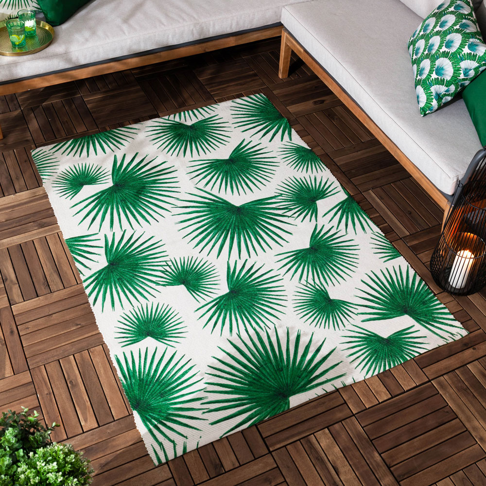 furn. Algave Green Indoor and Outdoor Rug 120 x 170cm Image 2