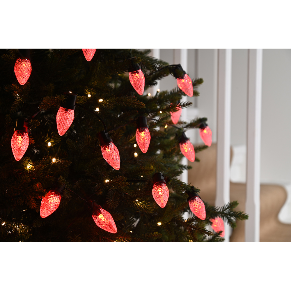 Festive 25 RGB LED Colour Changing Diamond Cone Light with Remote 5m Image 2