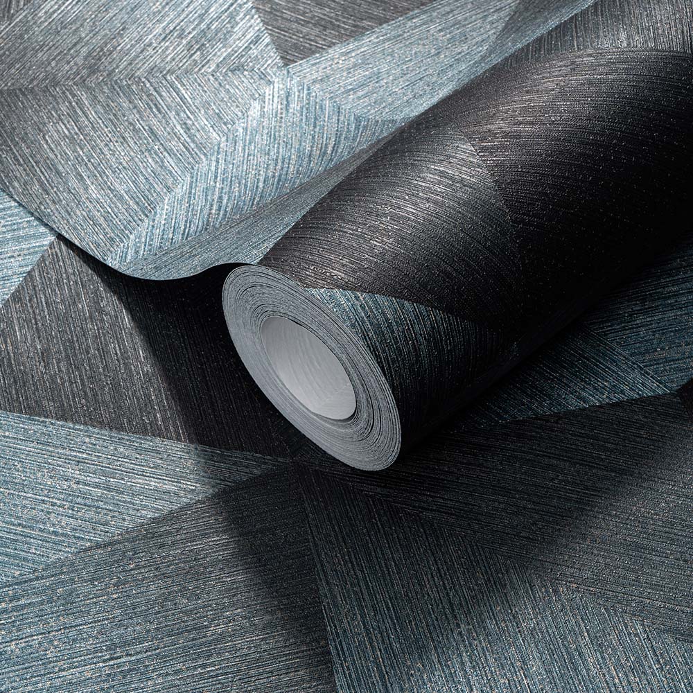 Erismann Designer Luxury 3D Diamond Green Vinyl Wallpaper Image 2