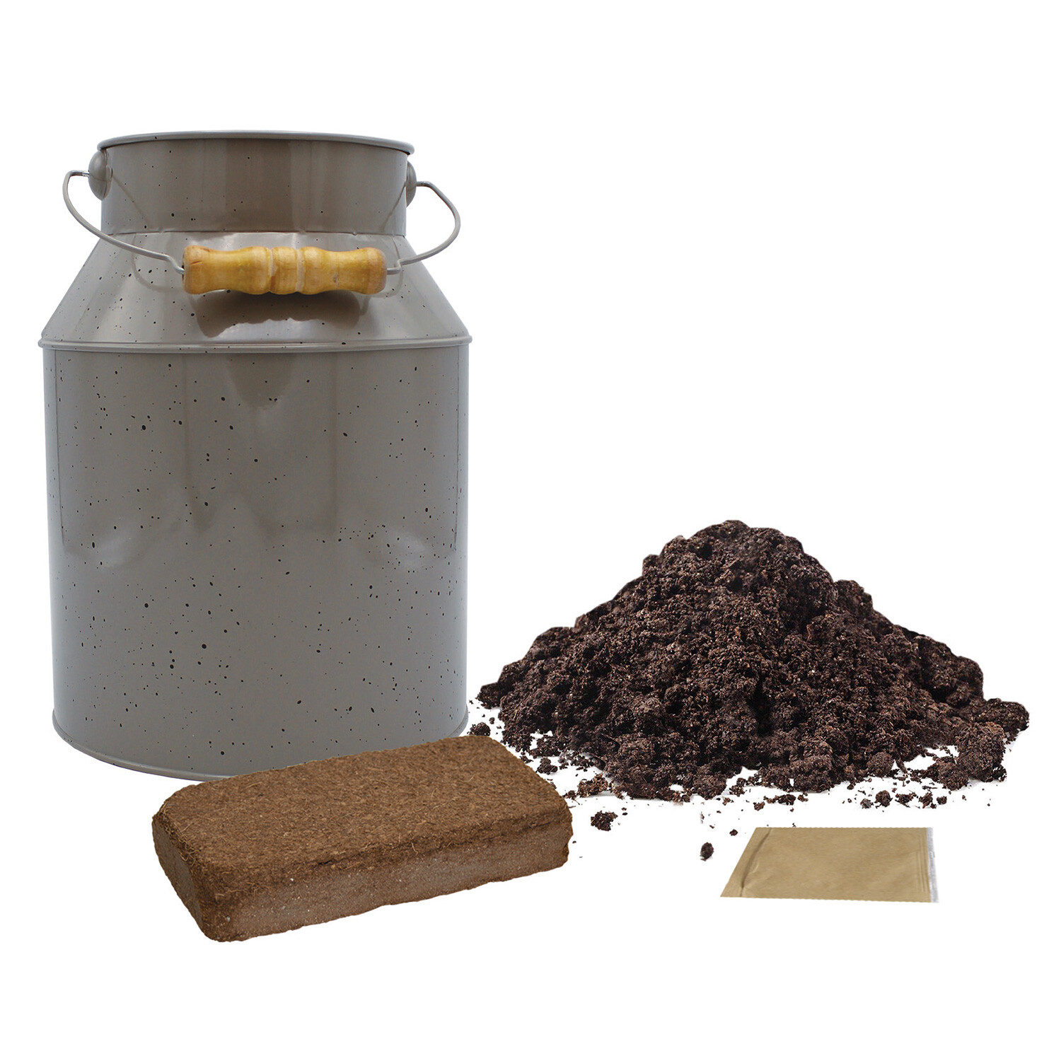 Grey Speckled Milkchurn - Grey Image 2