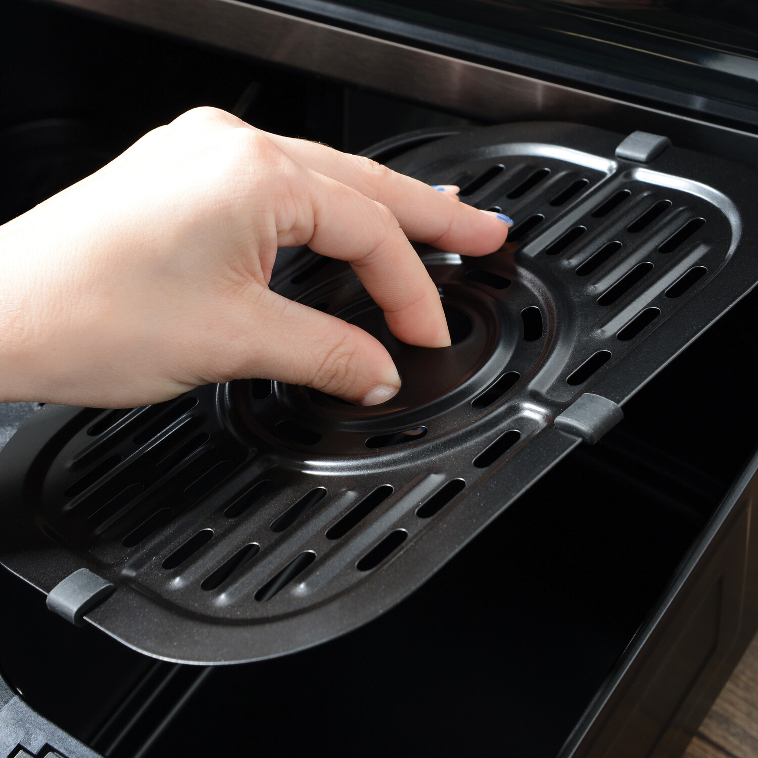 Kitchen Master Dual 8L Air Fryer - Black Image 5