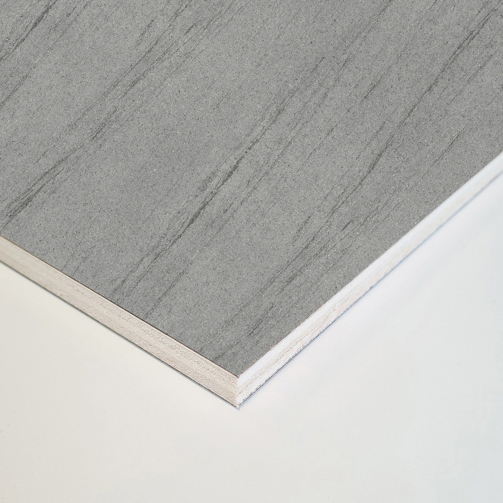 Wetwall Mermaid 2420 x 880mm Silver Granite Tongue and Groove Plywood Shower Wall Panel Image 3