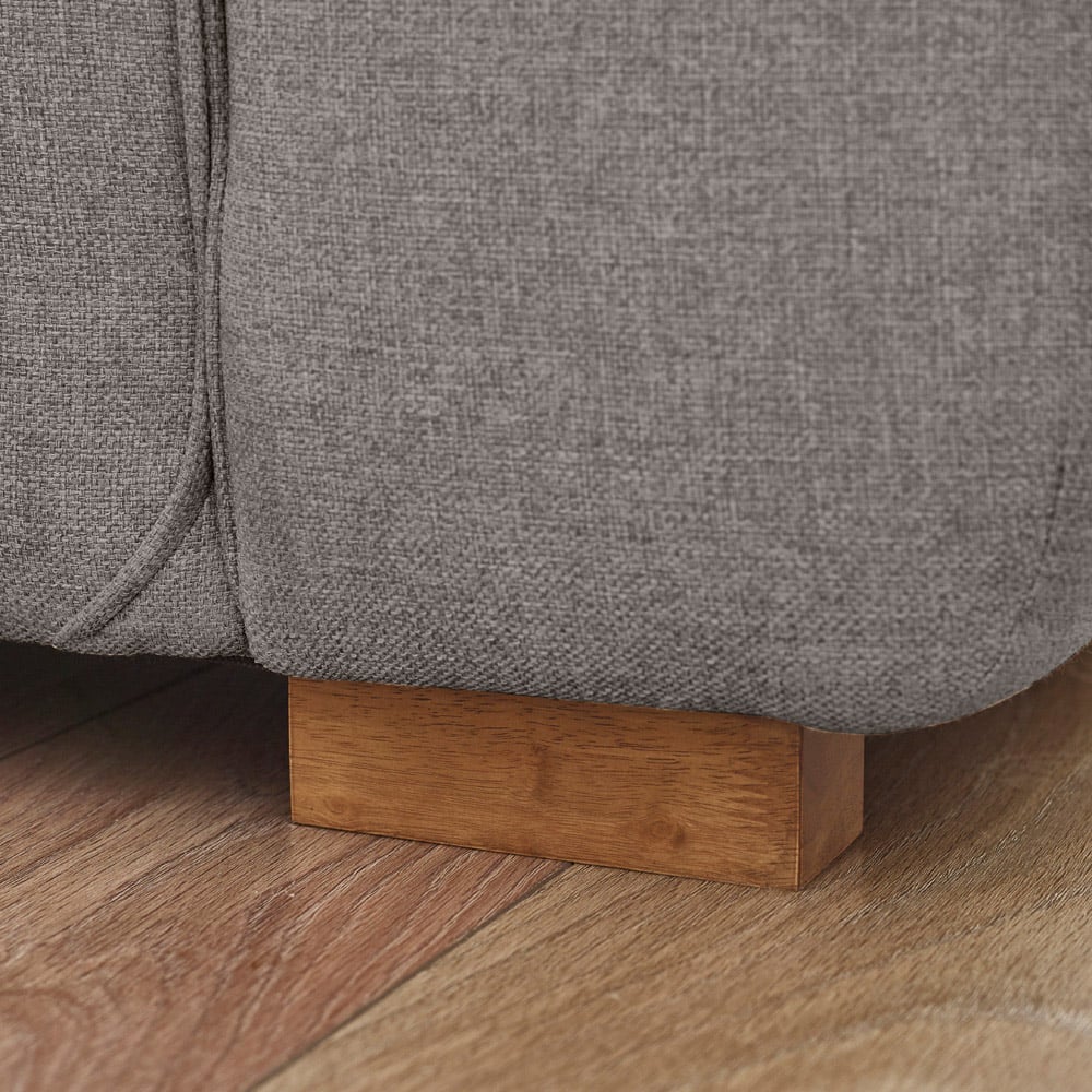 Furniturebox Peyton 3 Seater Taupe Recycled Polyester Sofa Image 4