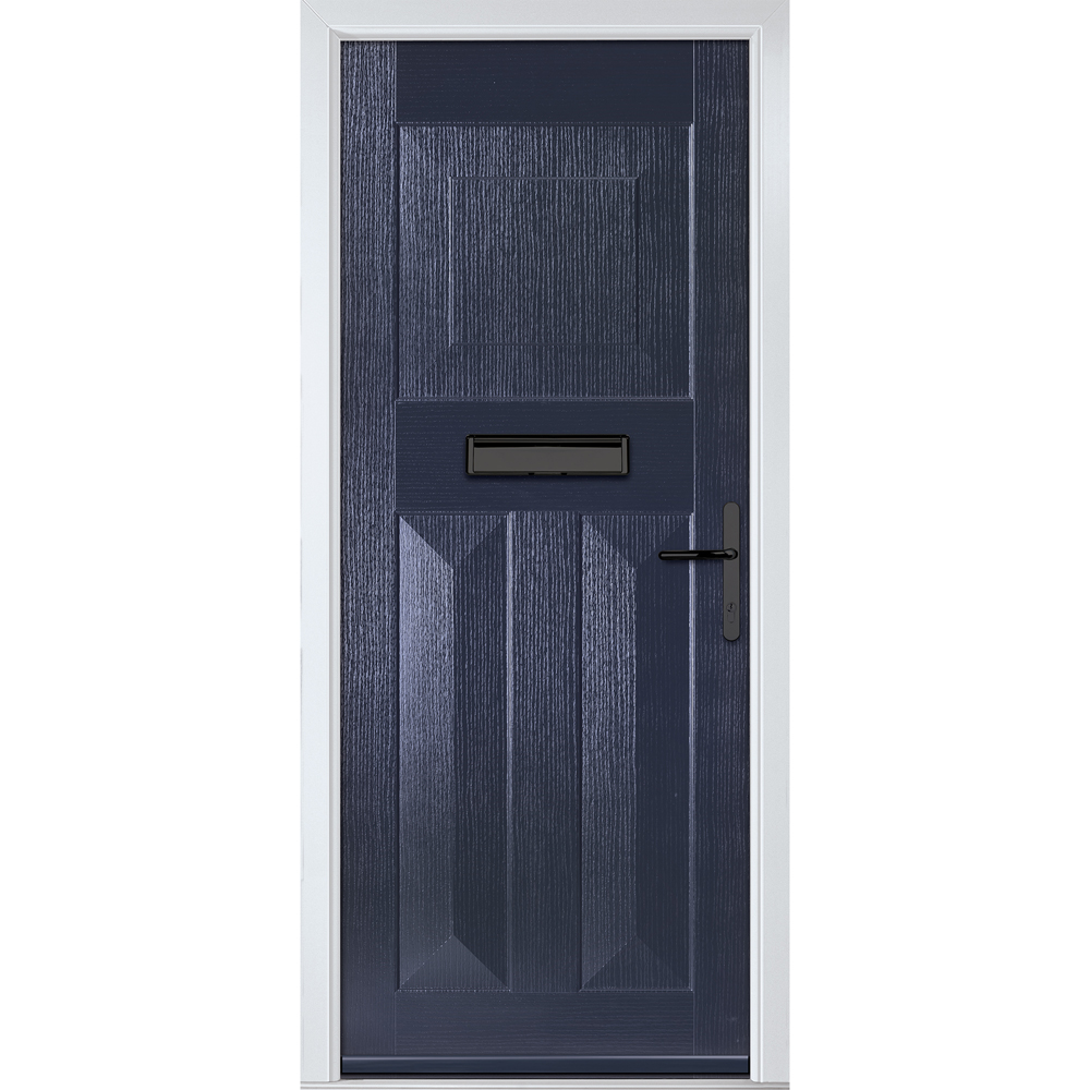 Crystal-Direct Eaton Solid Blue GRP None Glass Left Hand Open Front Door 2090 x 920mm Image 1