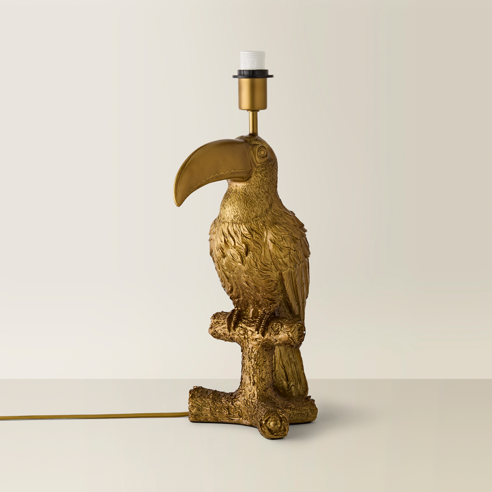 ValueLights Tuki Toucan Brushed Bronze Table Lamp Base Image 5