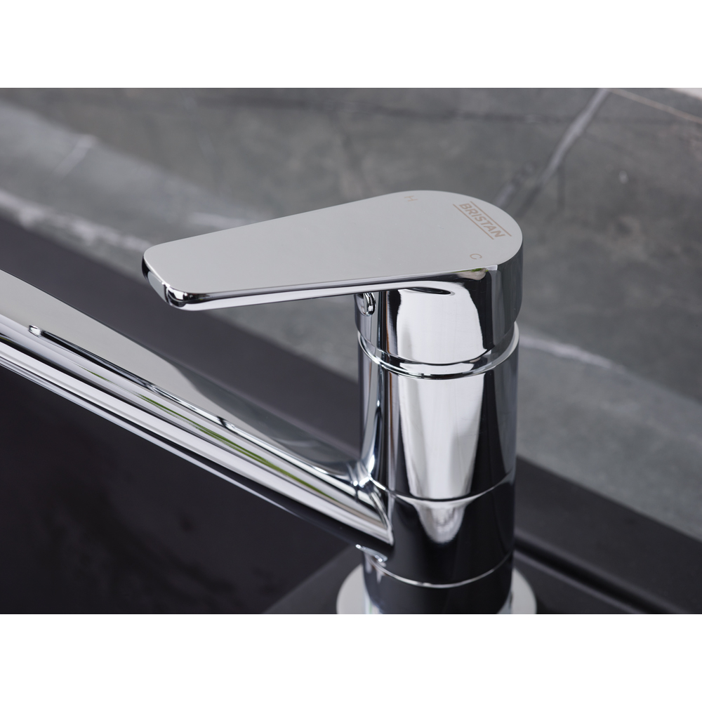 Bristan Easyfit Cinnamon Chrome Kitchen Mono Sink Mixer Tap Image 3
