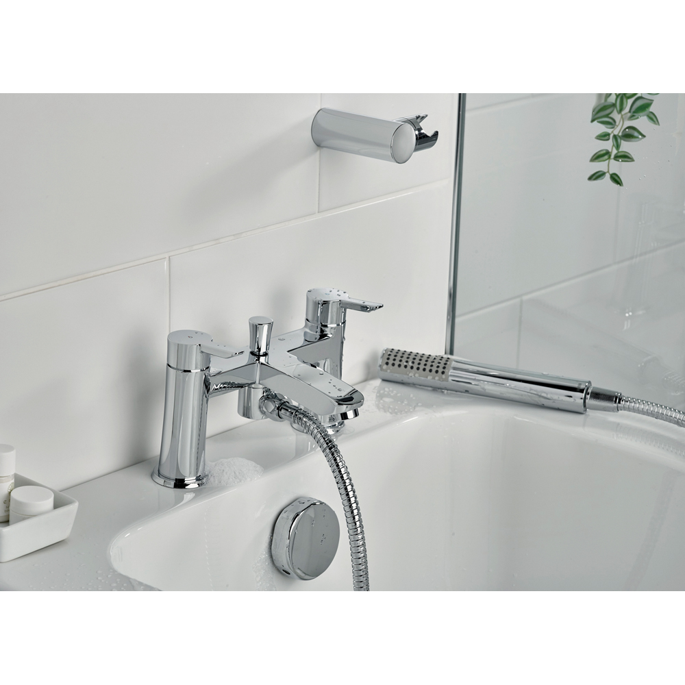 Bristan Apelo Chrome Bath Shower Mixer Tap with Handset Image 5