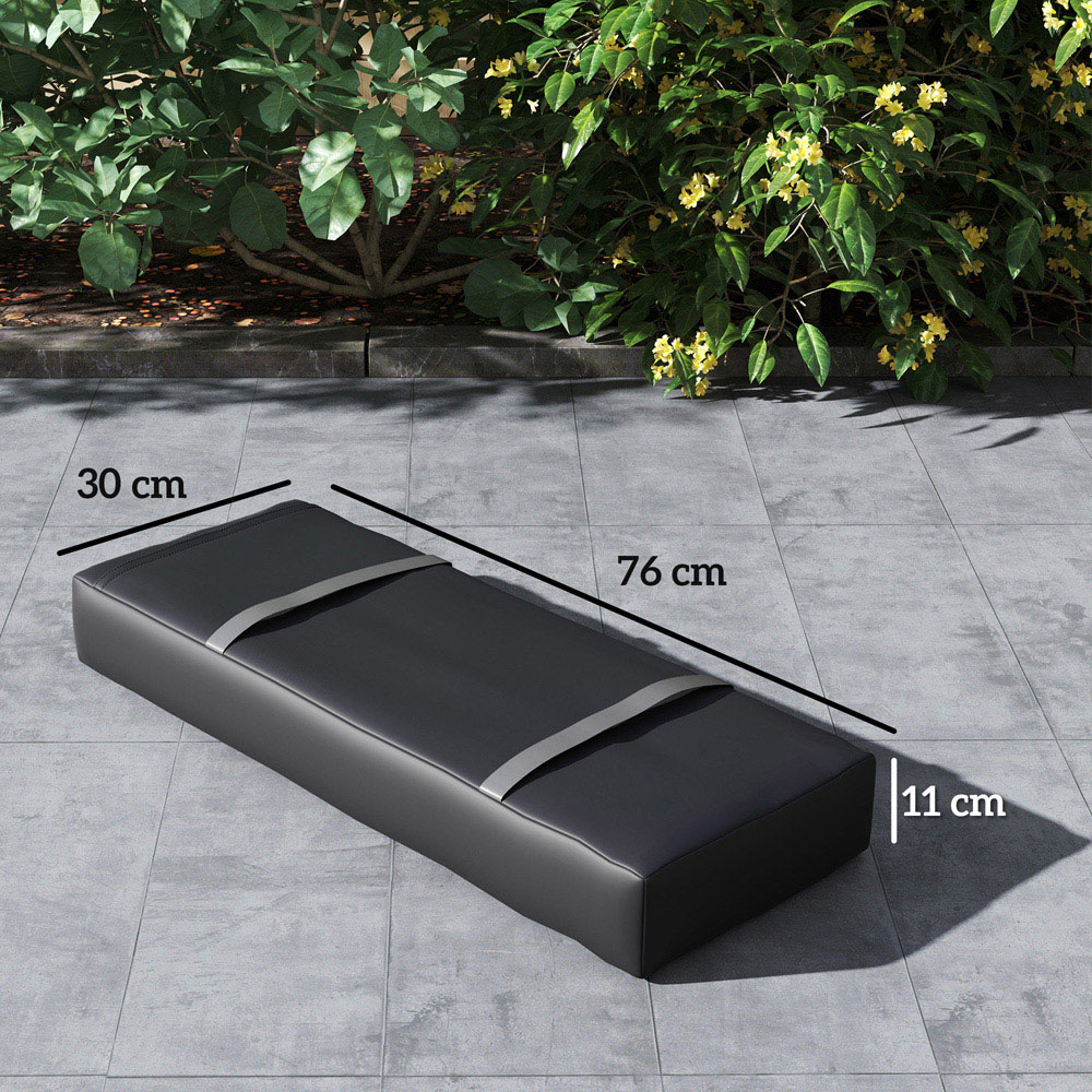 Outsunny Set of 2 Black Parasol Base Image 7