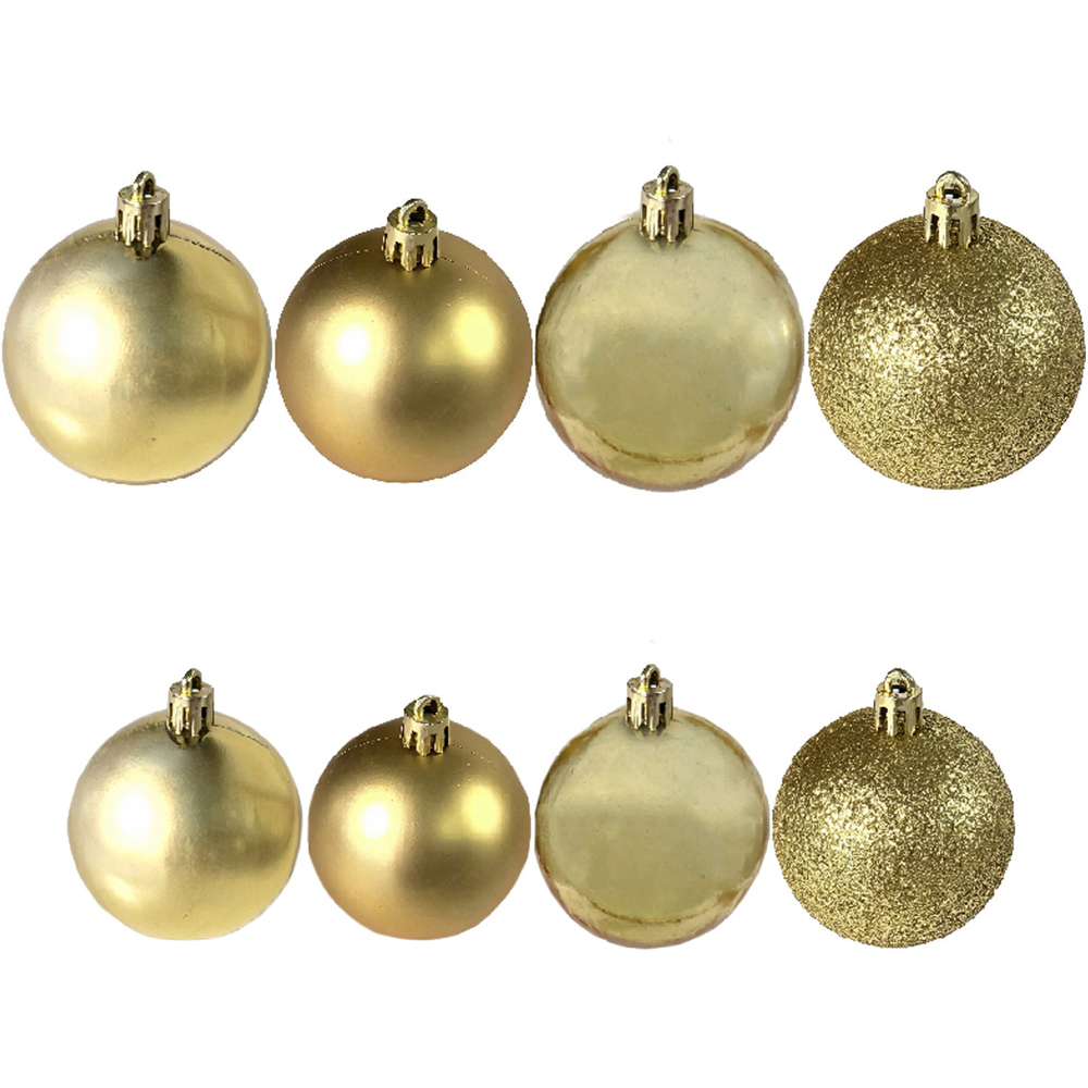 Set of 100 Red or Gold Baubles Tube Image 3