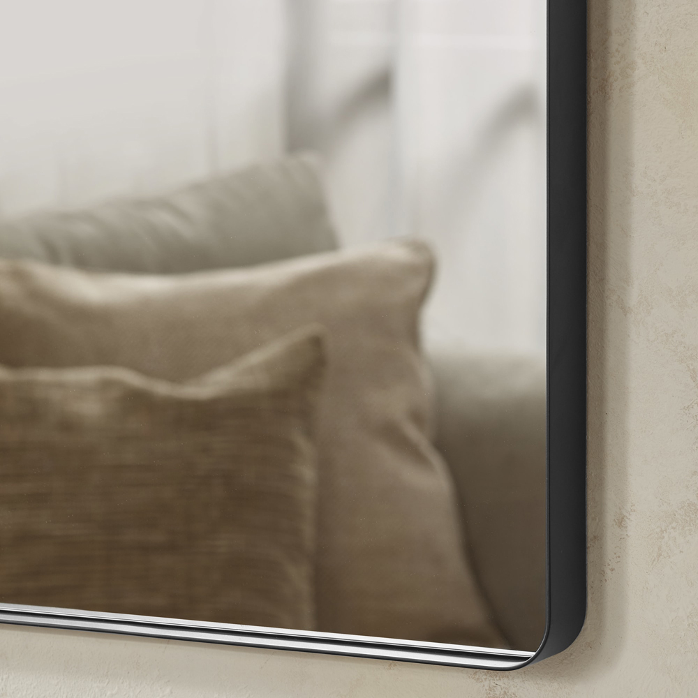 Julian Bowen Jaya Black Frame Wall Mirror 130 x 130cm Image 6