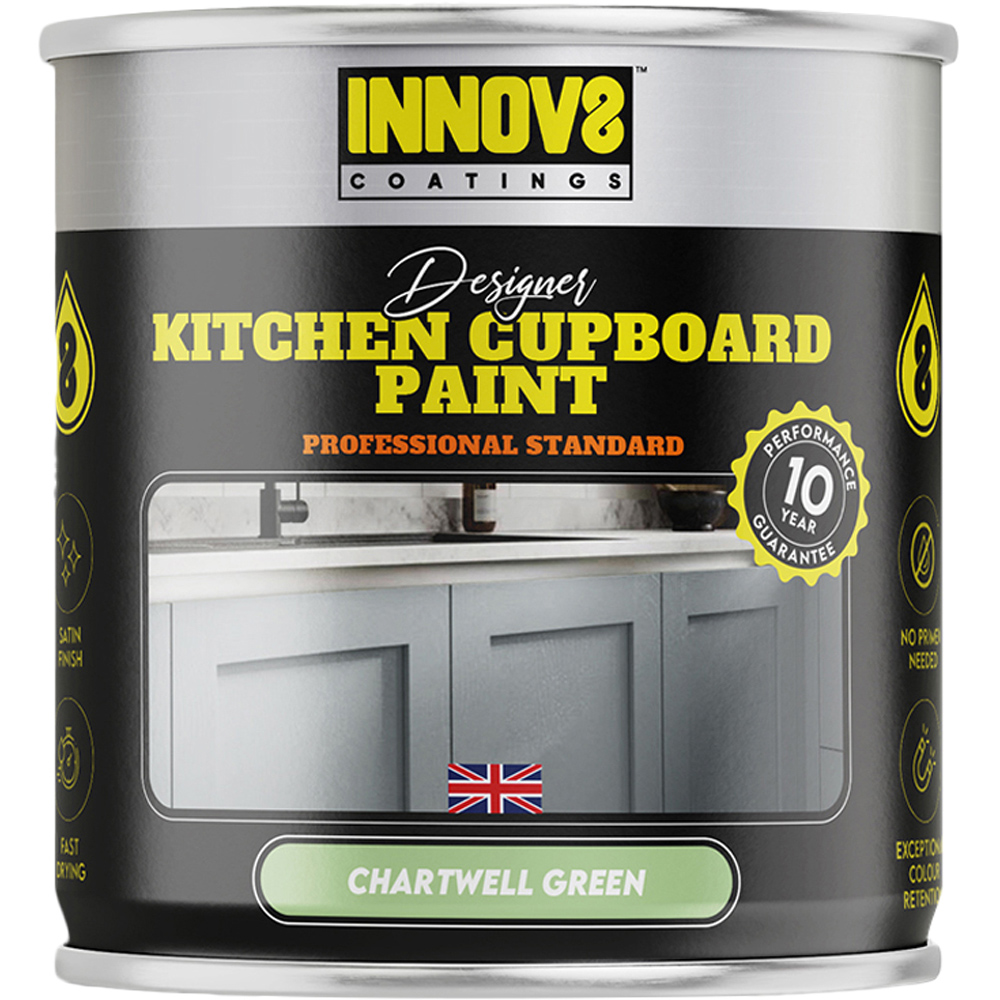 Innov8 Coatings Chartwell Green Kitchen Cupboard Paint 750ml Image 2