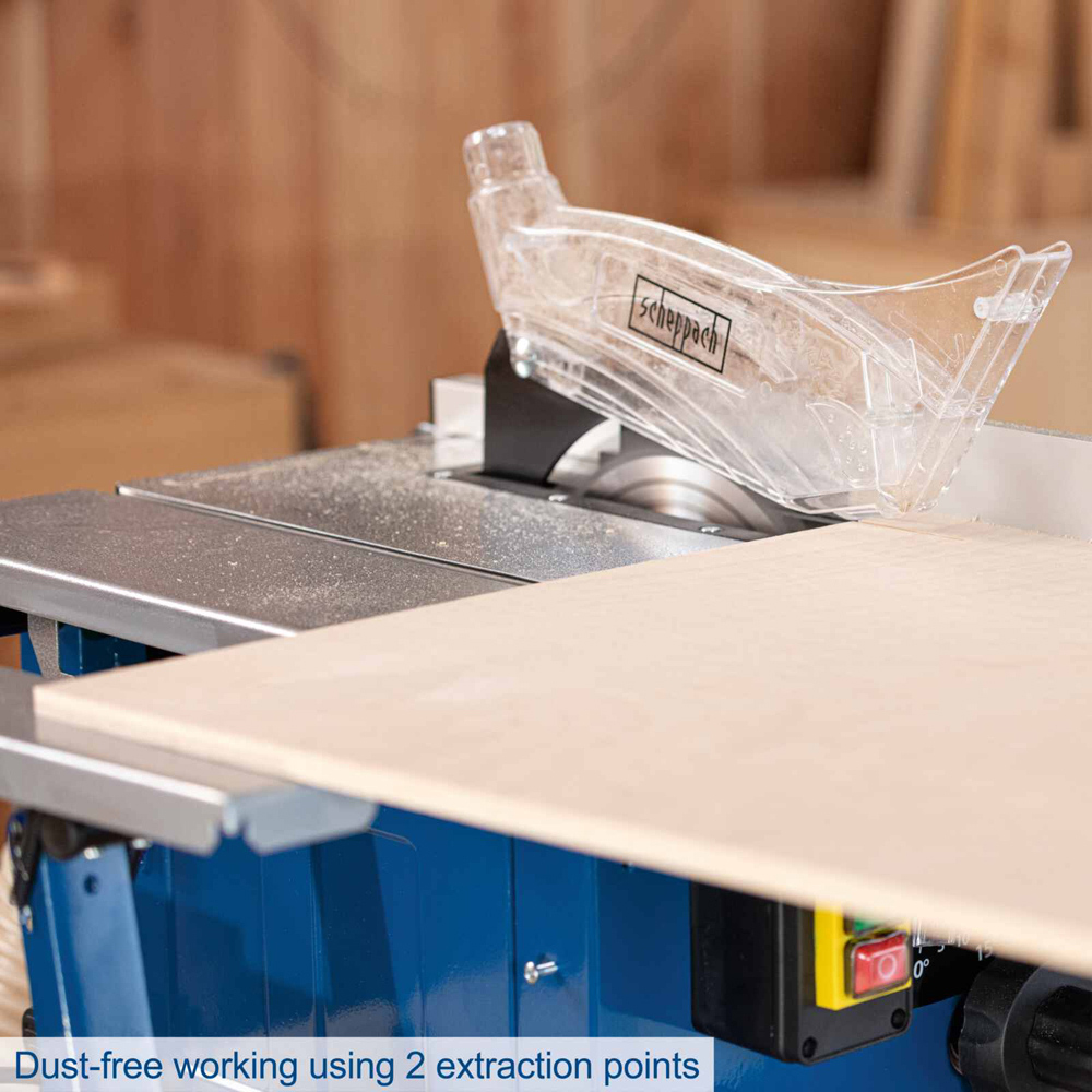 Scheppach HS80 8 inch 45mm Cutting Height Tilting Table Saw 1500W Image 5