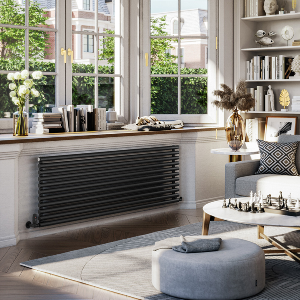 Terma Rolo Room 4297 BTU Heban Black Radiator 1800 x 590mm Image 7