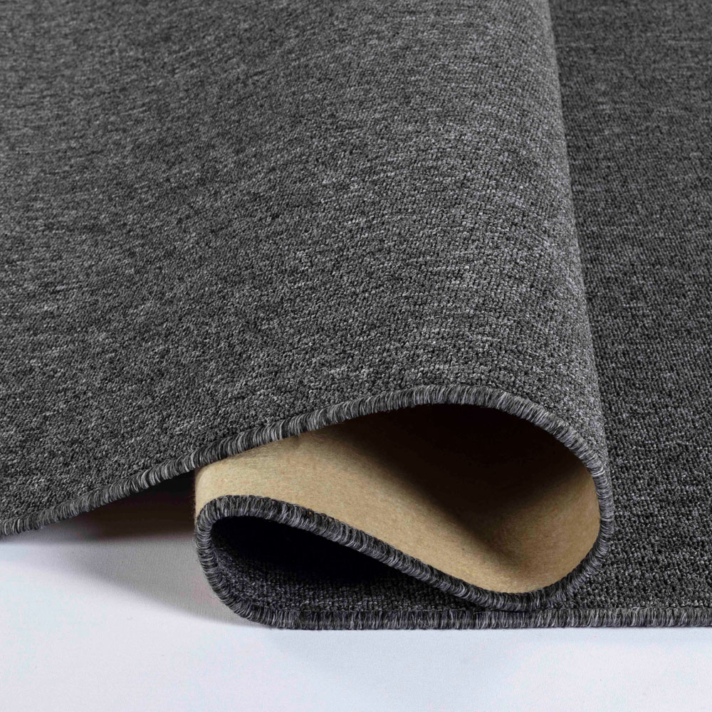 Desire Rugs Simple Dark Grey Low Pile Felt Backing Tufted Rug 150 x 80cm Image 4