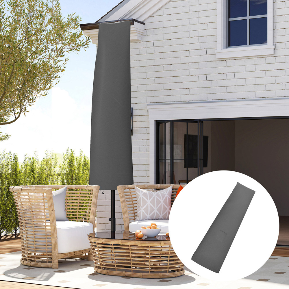 Outsunny Grey Parasol Cover Image 8