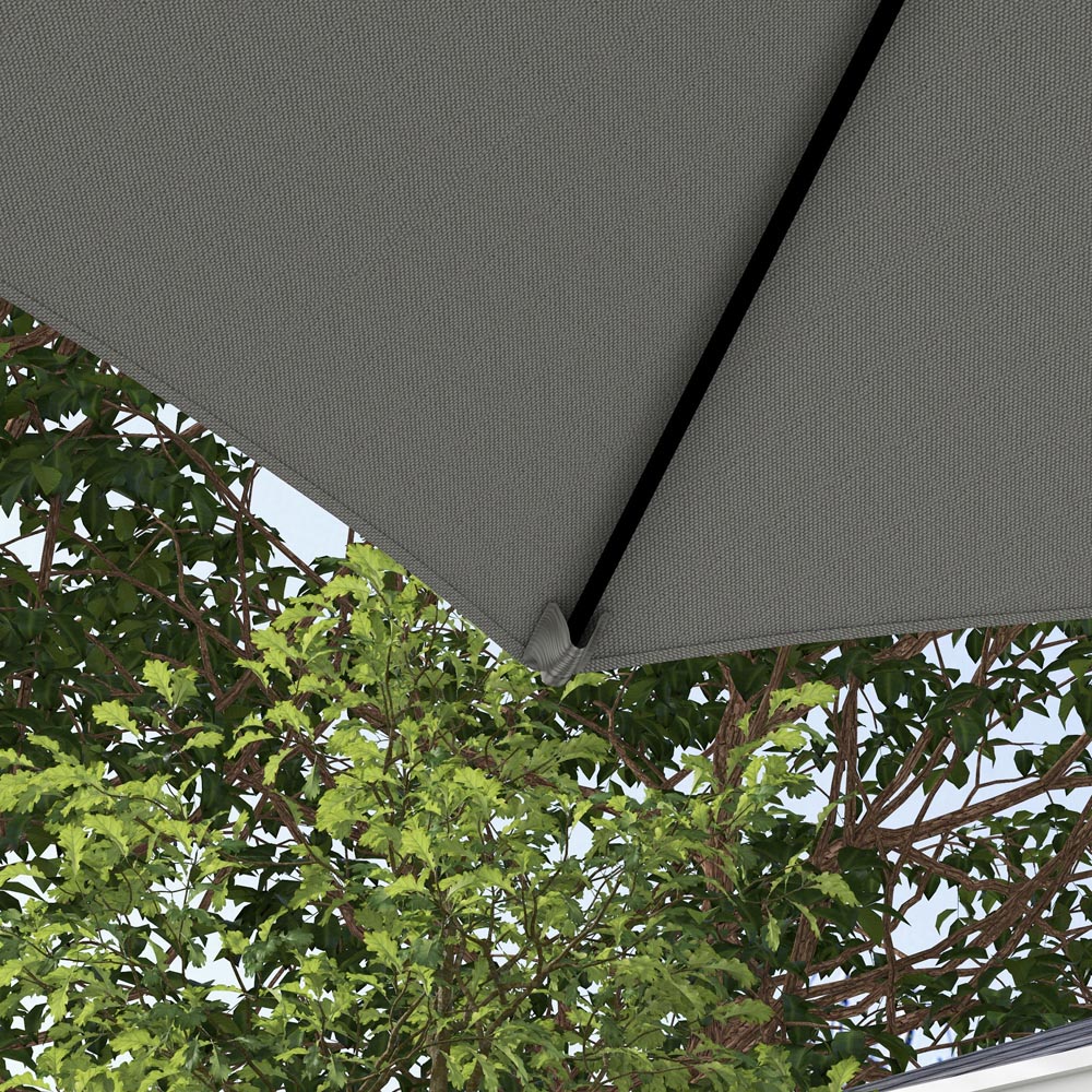 Outsunny Light Grey Rotating Offset Roma Parasol 2.5m Image 4