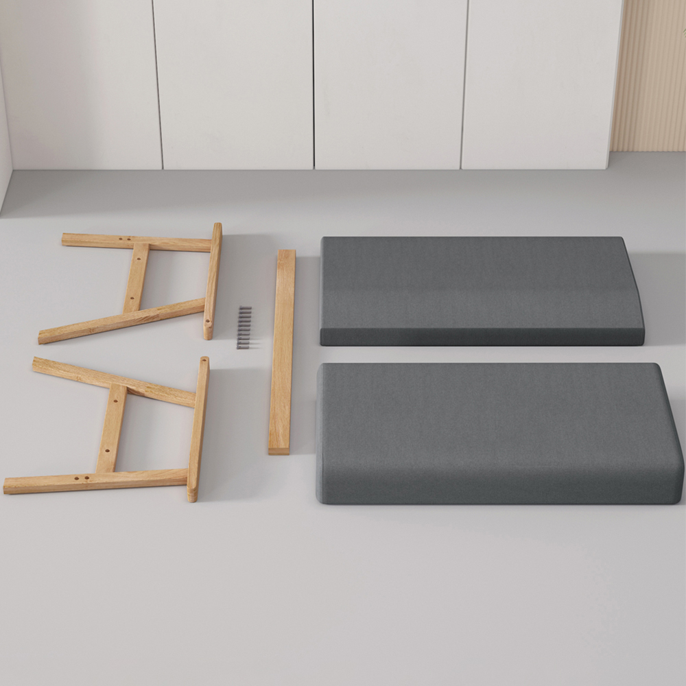 Grey Country Padded Armchair Image 3