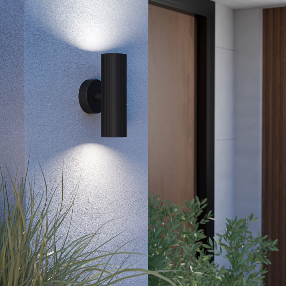 EGLO Tomelloso Black Outdoor Wall Light Image 2