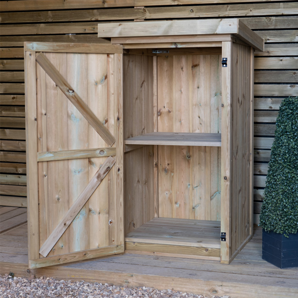 The Garden Village Pendle 4 x 2 x 1.5ft Large Parcel Storage Shed Image 8