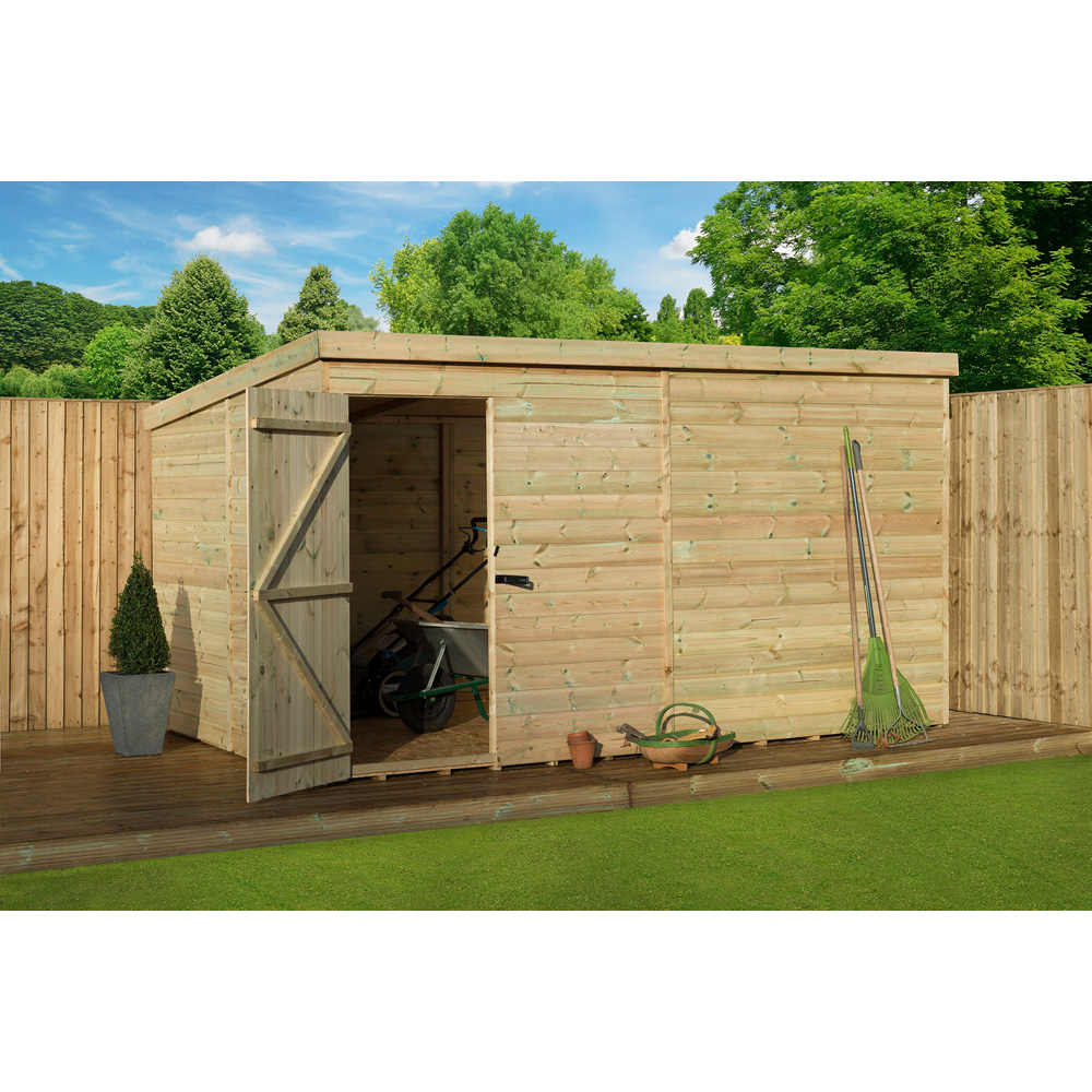 Empire Sheds 1000 8 x 8ft Tongue and Groove Pent Garden Shed Image 4