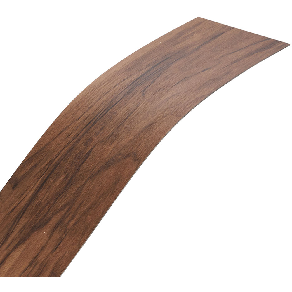 Living and Home Dark Brown Rectangle PVC Flooring Self Adhesive 36 Pack Image 4