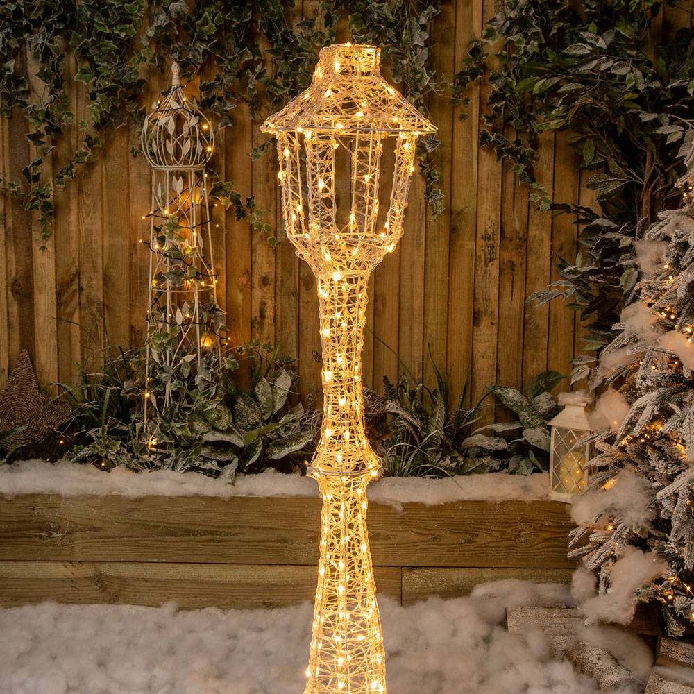 The Christmas Centre 170 LED Soft Acrylic Light-Up Lamp Post Lantern 5ft Image 2