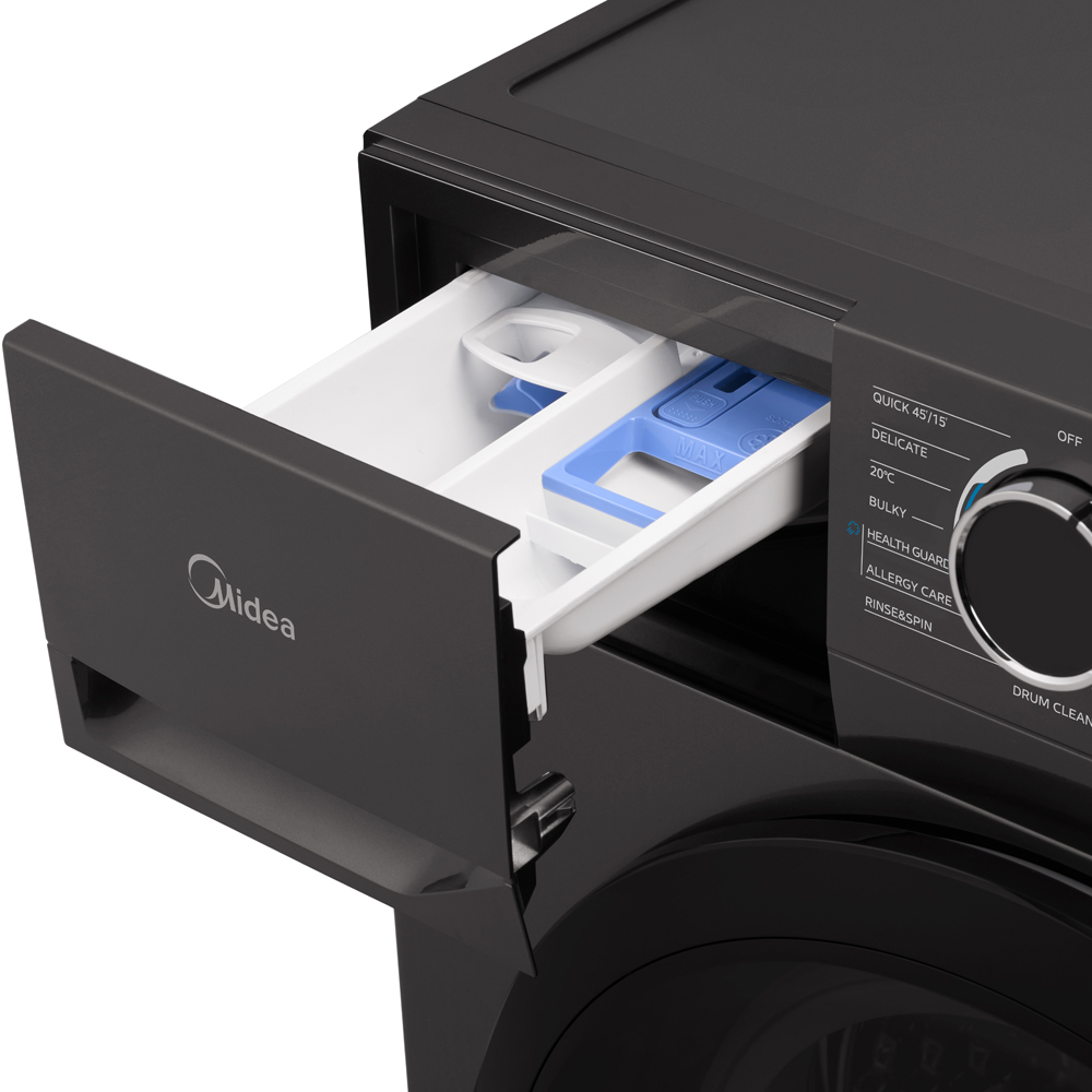 Midea MF110W80BA10/T 8kg Graphite Freestanding Washing Machine Image 4