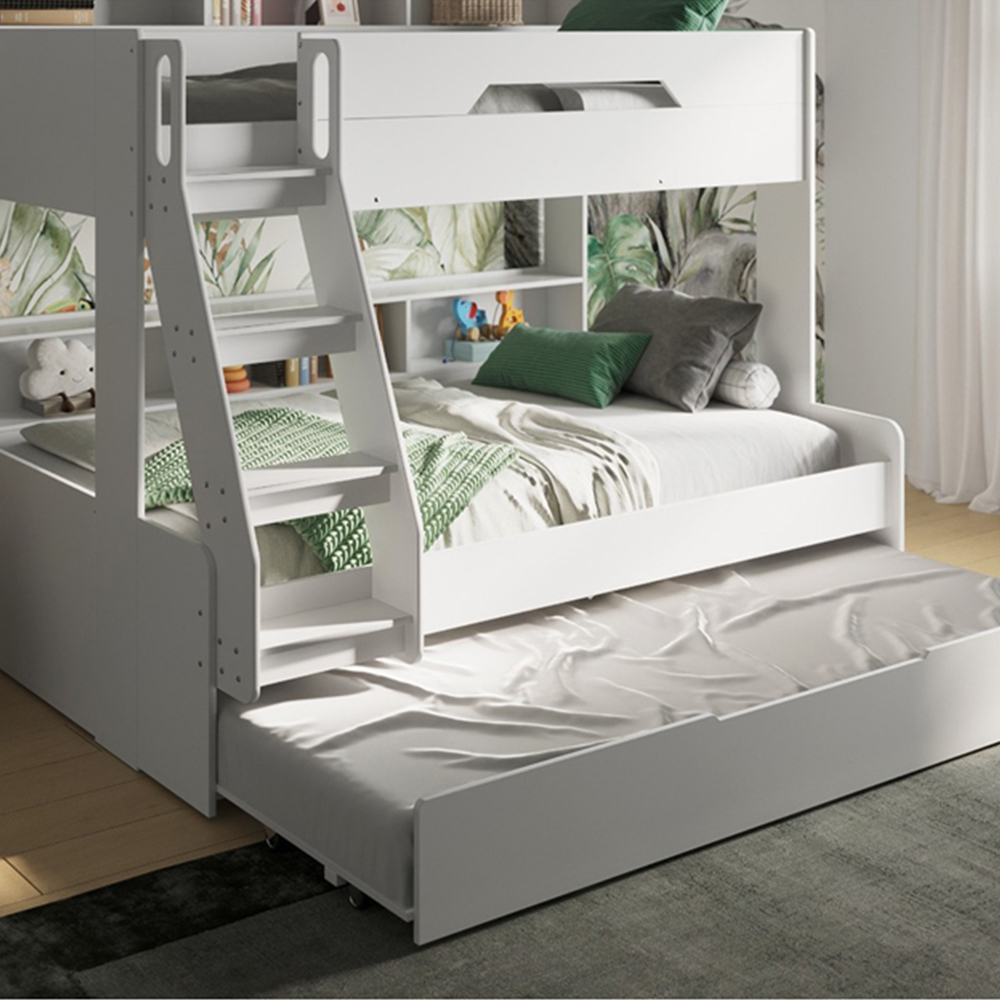Flair Interstellar Triple White Bunk Bed Image 3