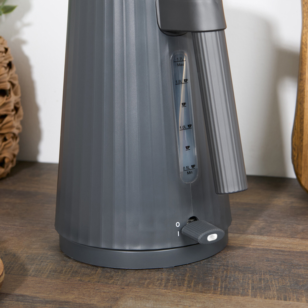 Kitchen Master Ribbed Kettle Charcoal Image 9