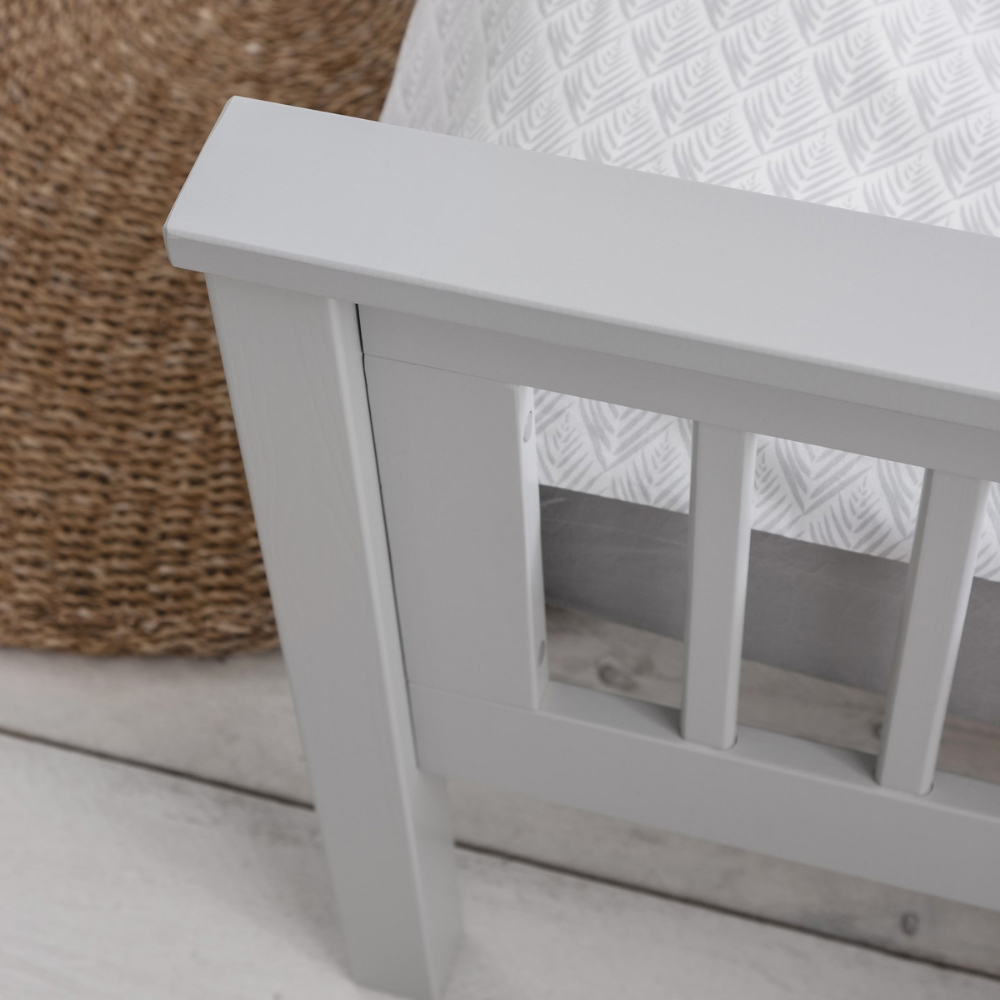 Noa and Nani Hampshire Spacesaver Single Grey Bed Frame with Pull-Out ...