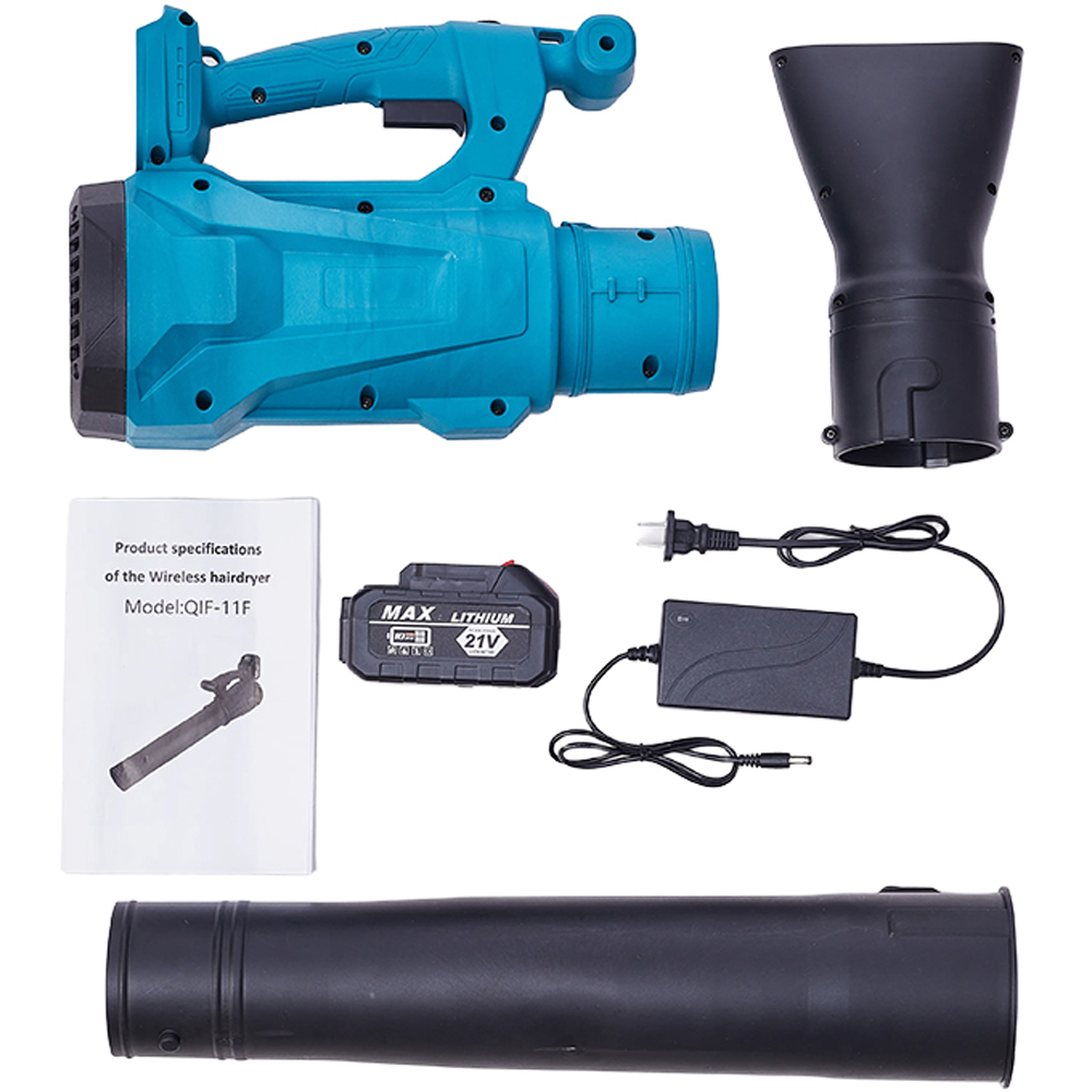 Living and Home 21V Blue Cordless Handheld Leaf Blower Image 8