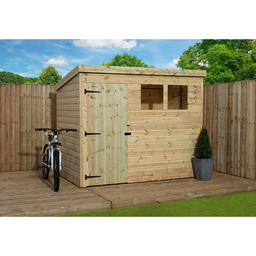 Empire Sheds 1500 8 x 3ft Door Tongue and Groove Pent Garden Shed Image 2