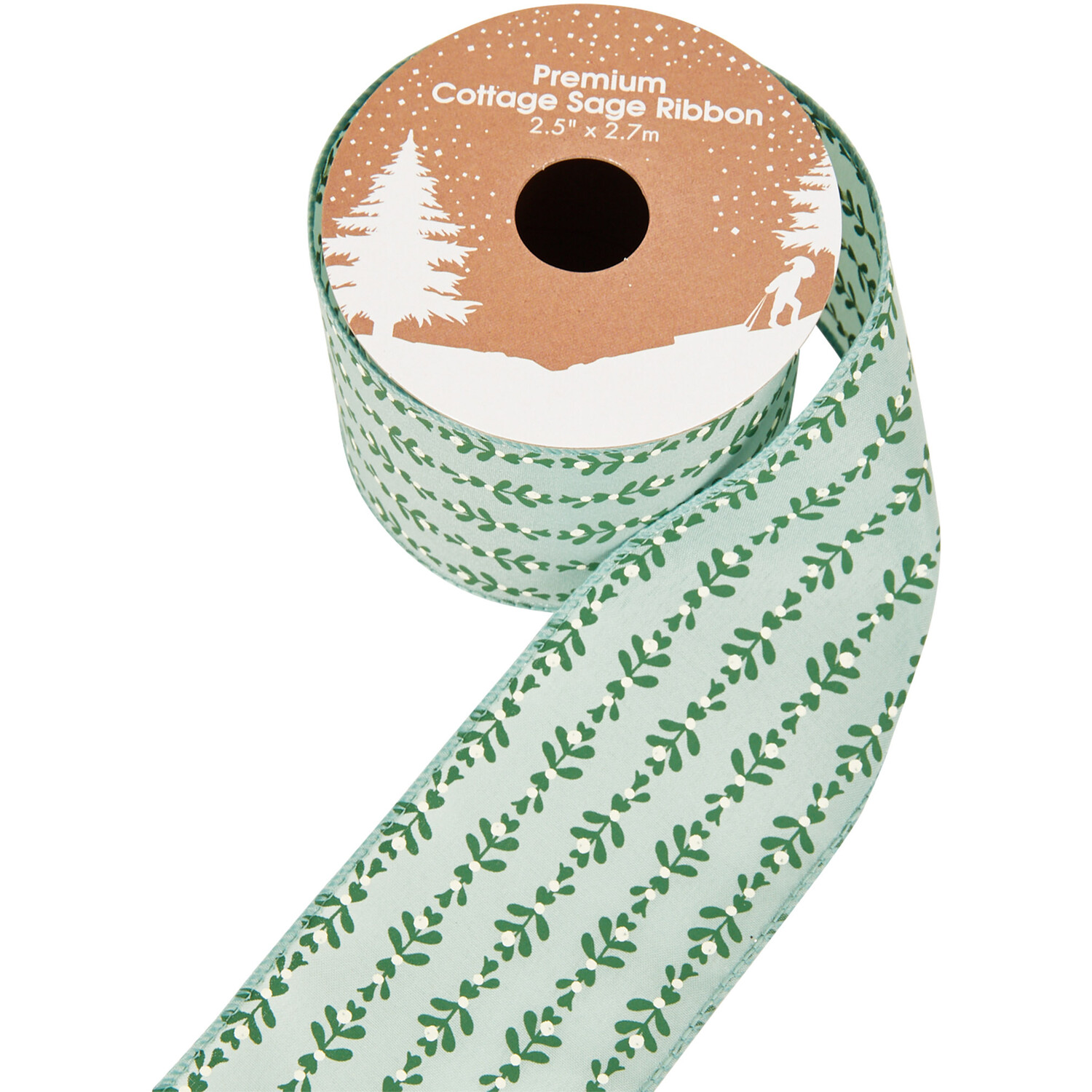 Premium Cottage Ribbon Sage - Sage Image 3