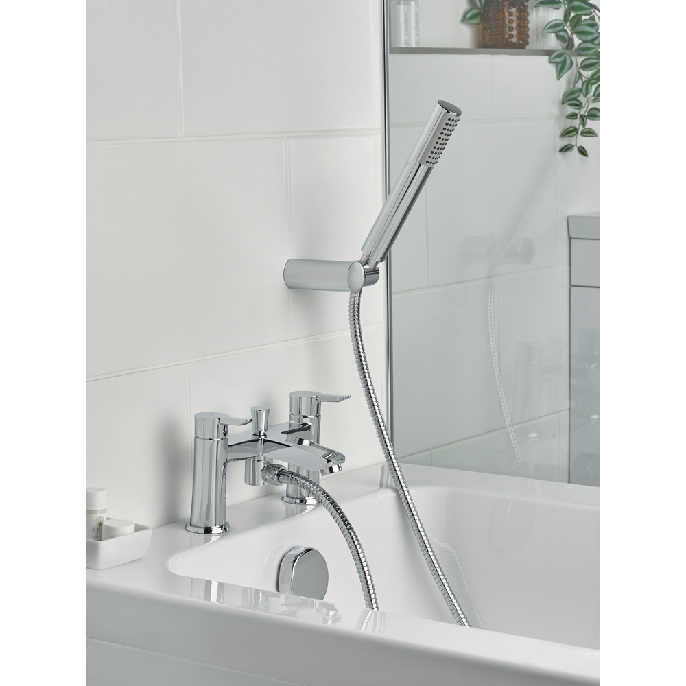 Bristan Apelo Chrome Bath Shower Mixer Tap with Handset Image 6