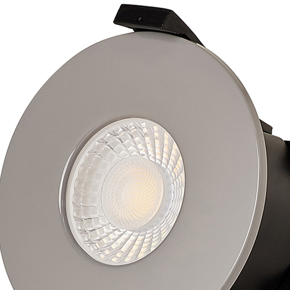Trendi Switch Light Grey Recessed Dimmable CCT LED Fire Rated Downlight Image 2