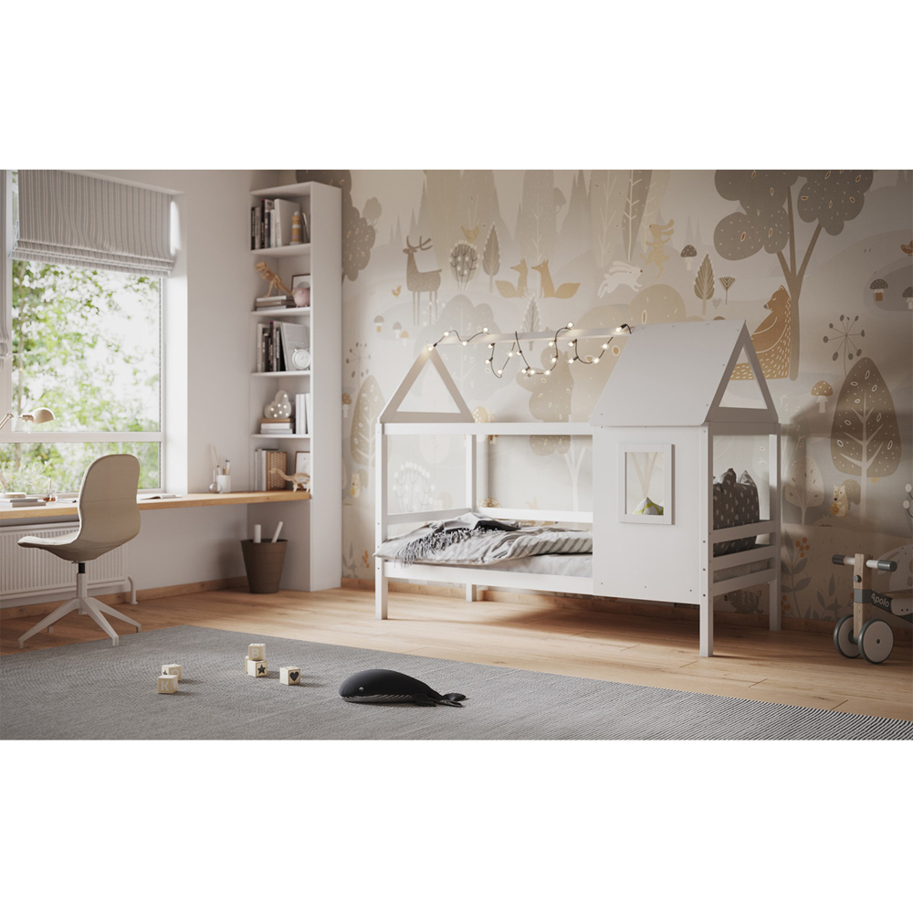 Flair Nature Single White Treehouse Bed Frame Image 7