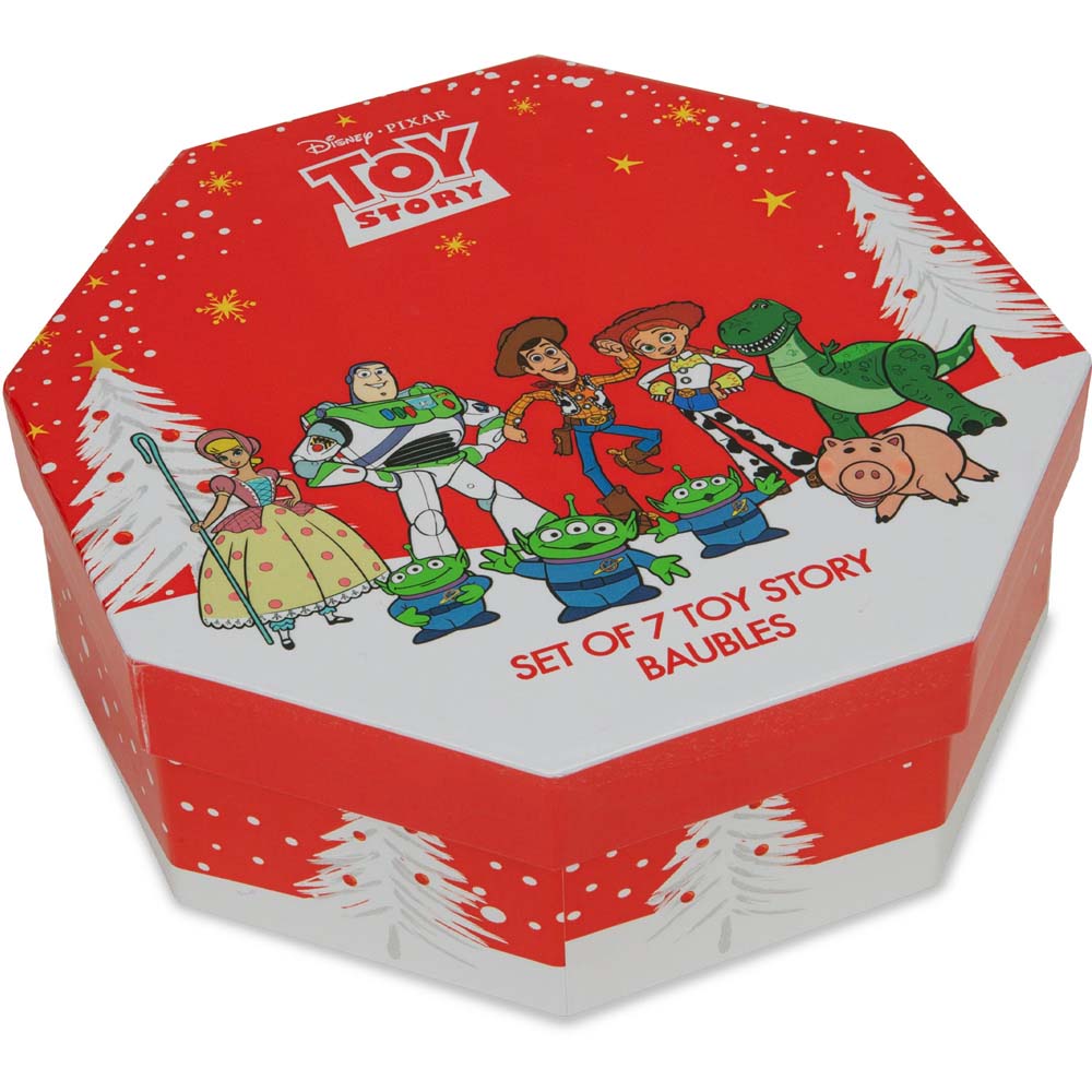Disney Toy Story Multicolour Baubles 7 Pack Image 3