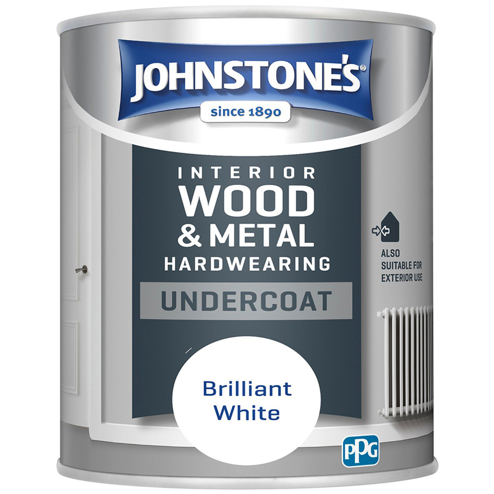 Johnstone's Pure Brilliant White All Purpose Undercoat 750ml Image 2