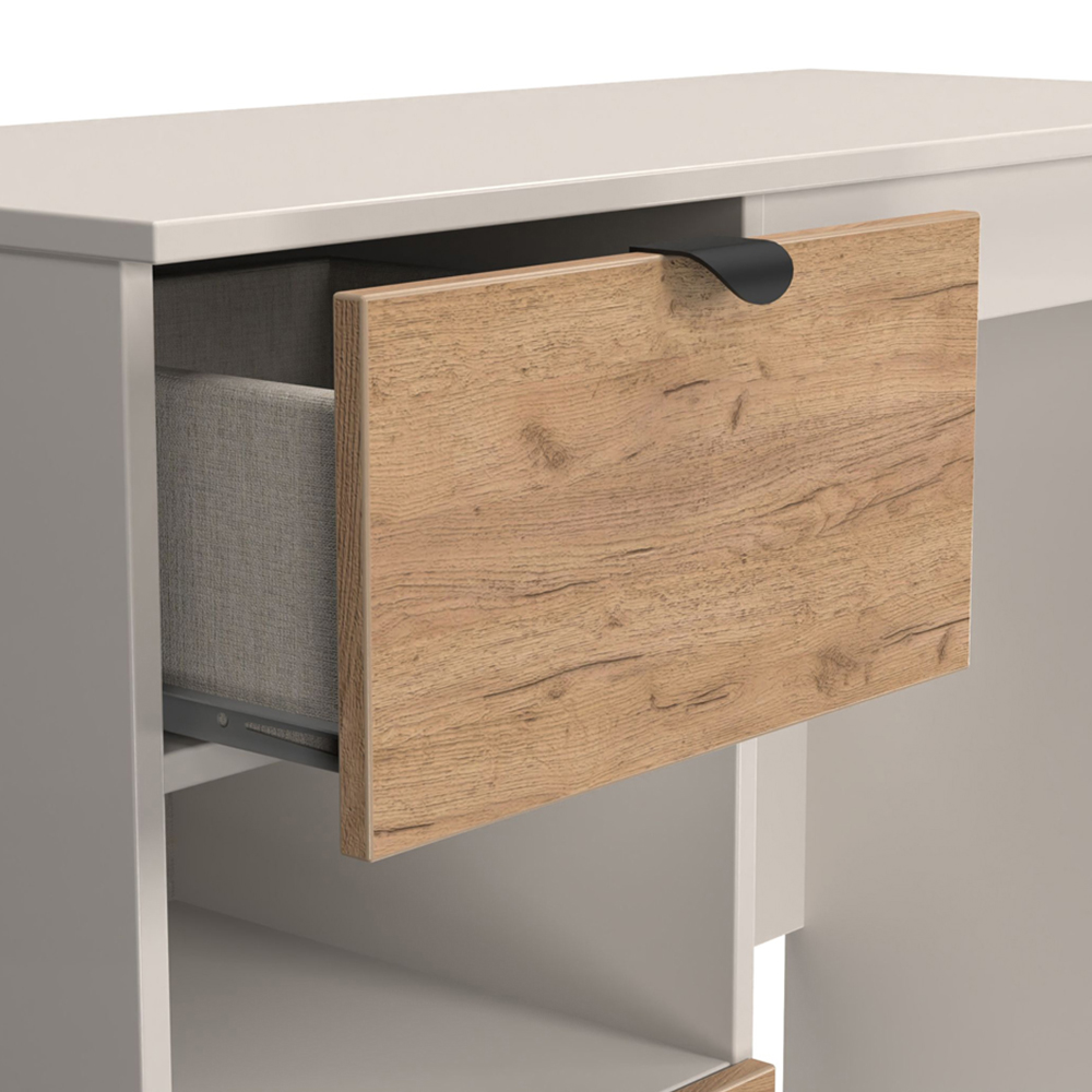 Crowndale Bora 2 Drawer Single Shelf Gold Oak and Kashmir Vanity Image 5