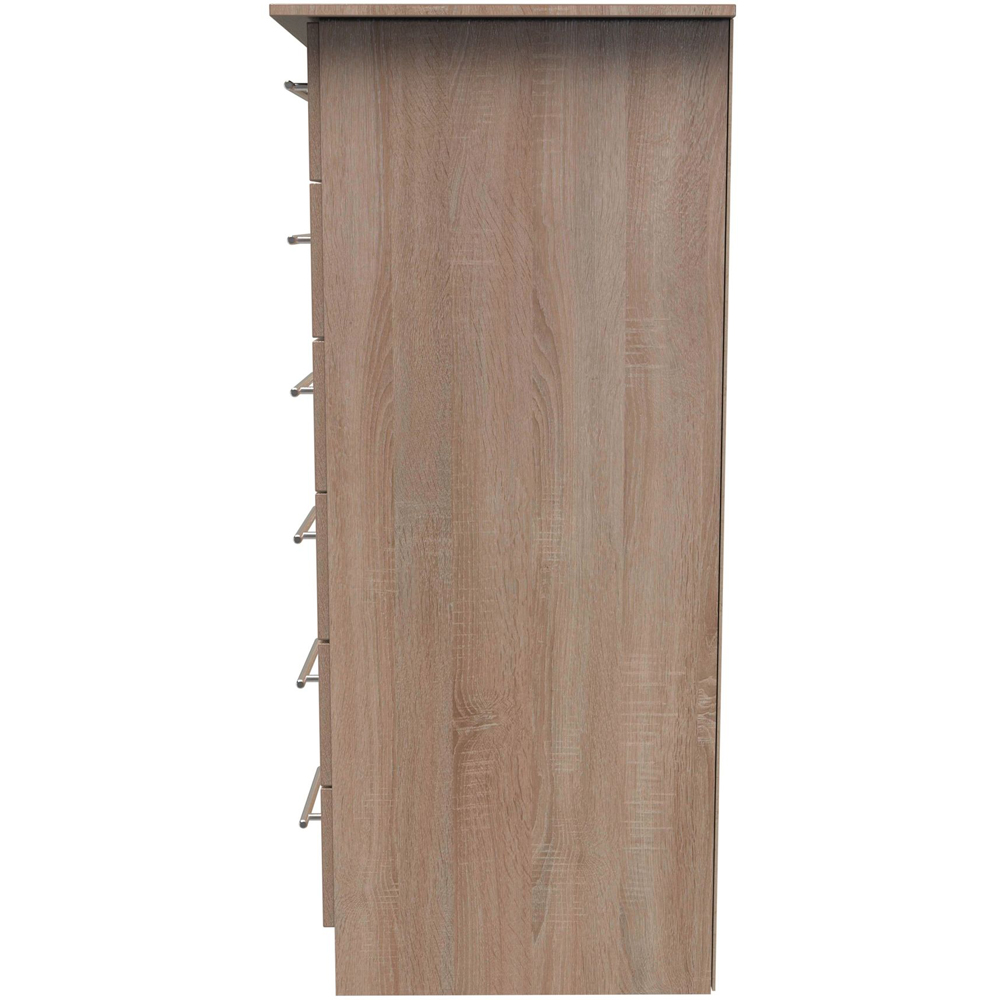 Crowndale Sherwood Single Door 6 Drawer Bardolino Oak Children Wardrobe Image 3