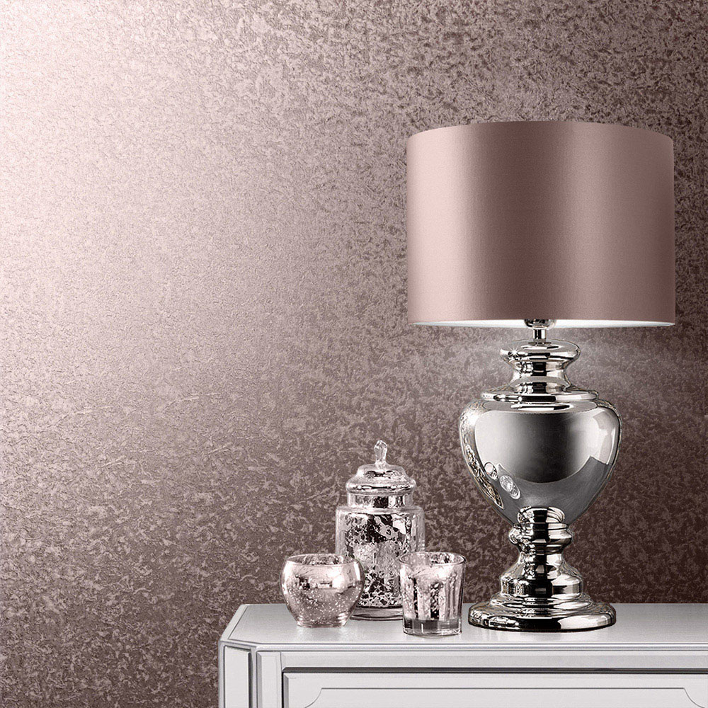 Muriva Crushed Velvet Rose Gold Wallpaper Image 3