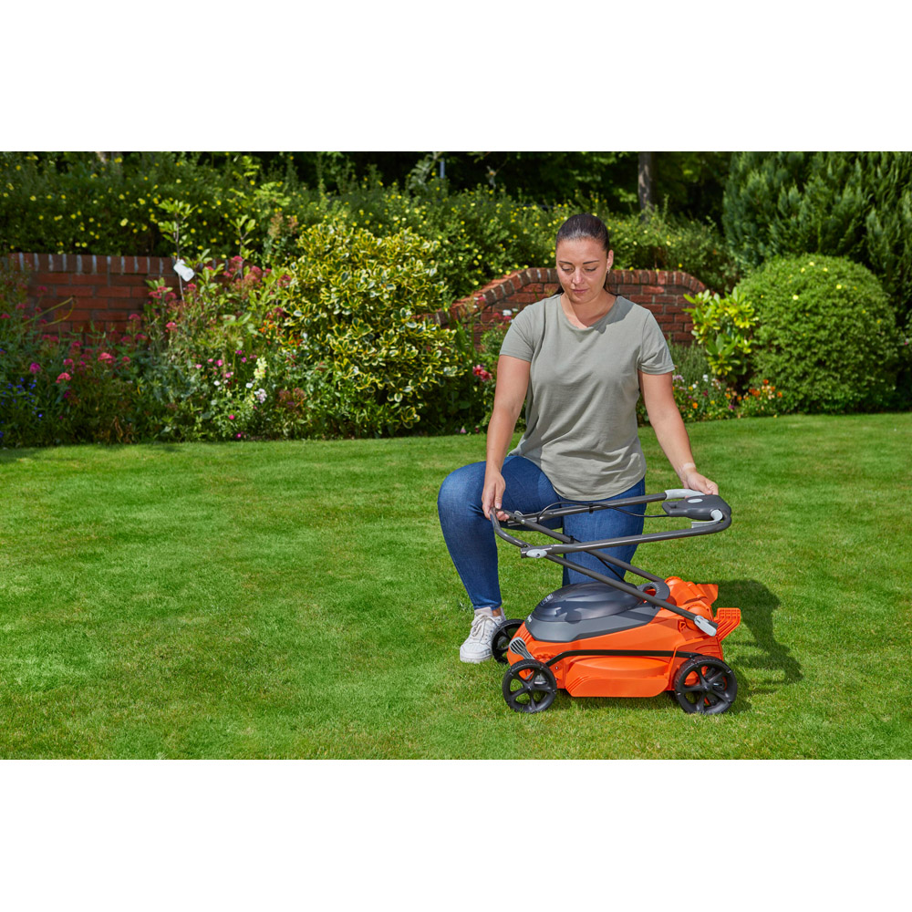 Flymo EasiStore FES340R18X2K2 36V 34cm Rotary Cordless Electric Lawn Mower with 2 x 18V Battery Image 9