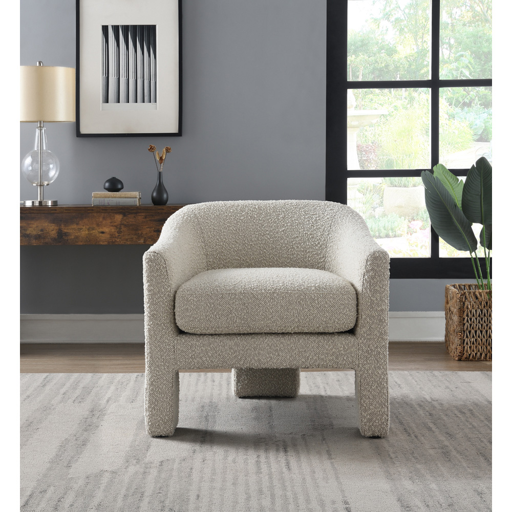 Bowery Cream Boucle Accent Chair Image 5