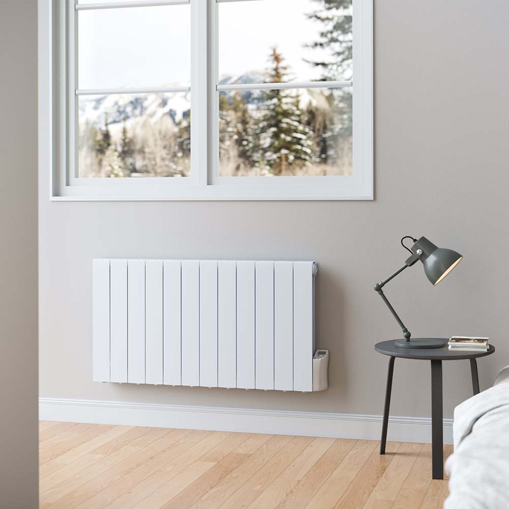 Living and Home White Electric Oil Filled Radiator Space Heater 2000W Image 2