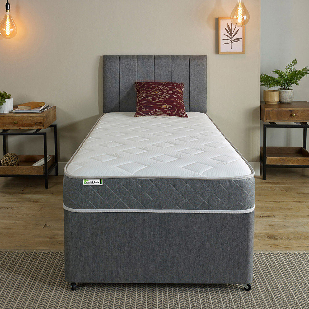 Starlight Beds Jump n Tac European Double Grey Memory Foam with Spring Mattress Image 4