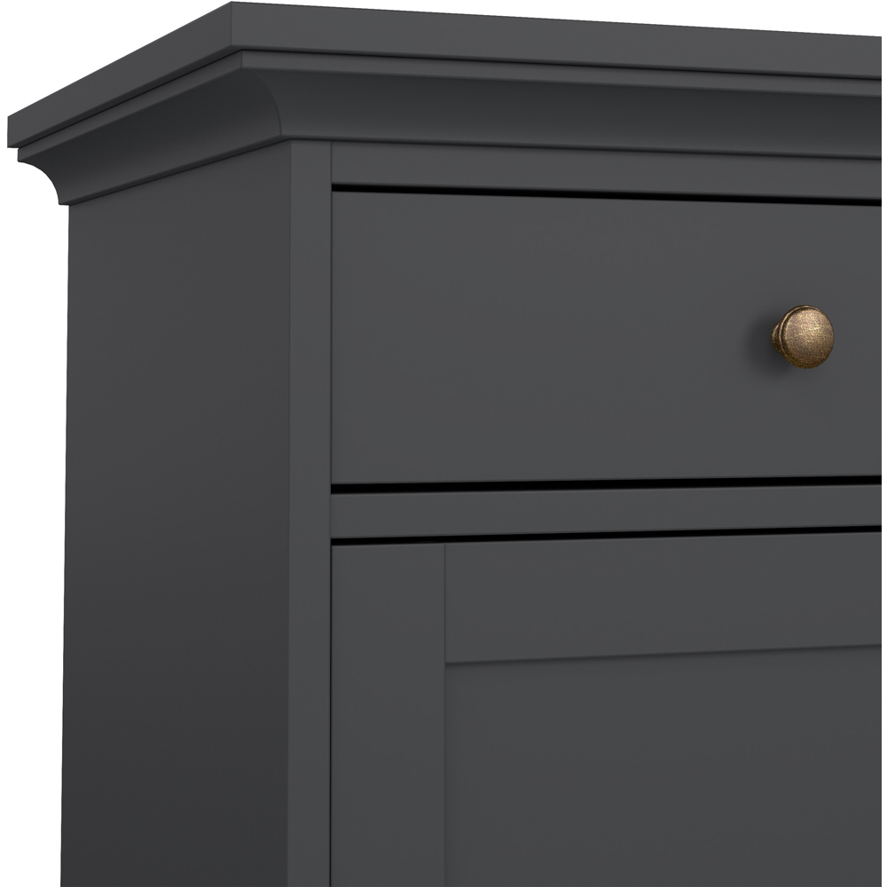 Florence 3 Door 3 Drawer Matt Grey Sideboard Image 5